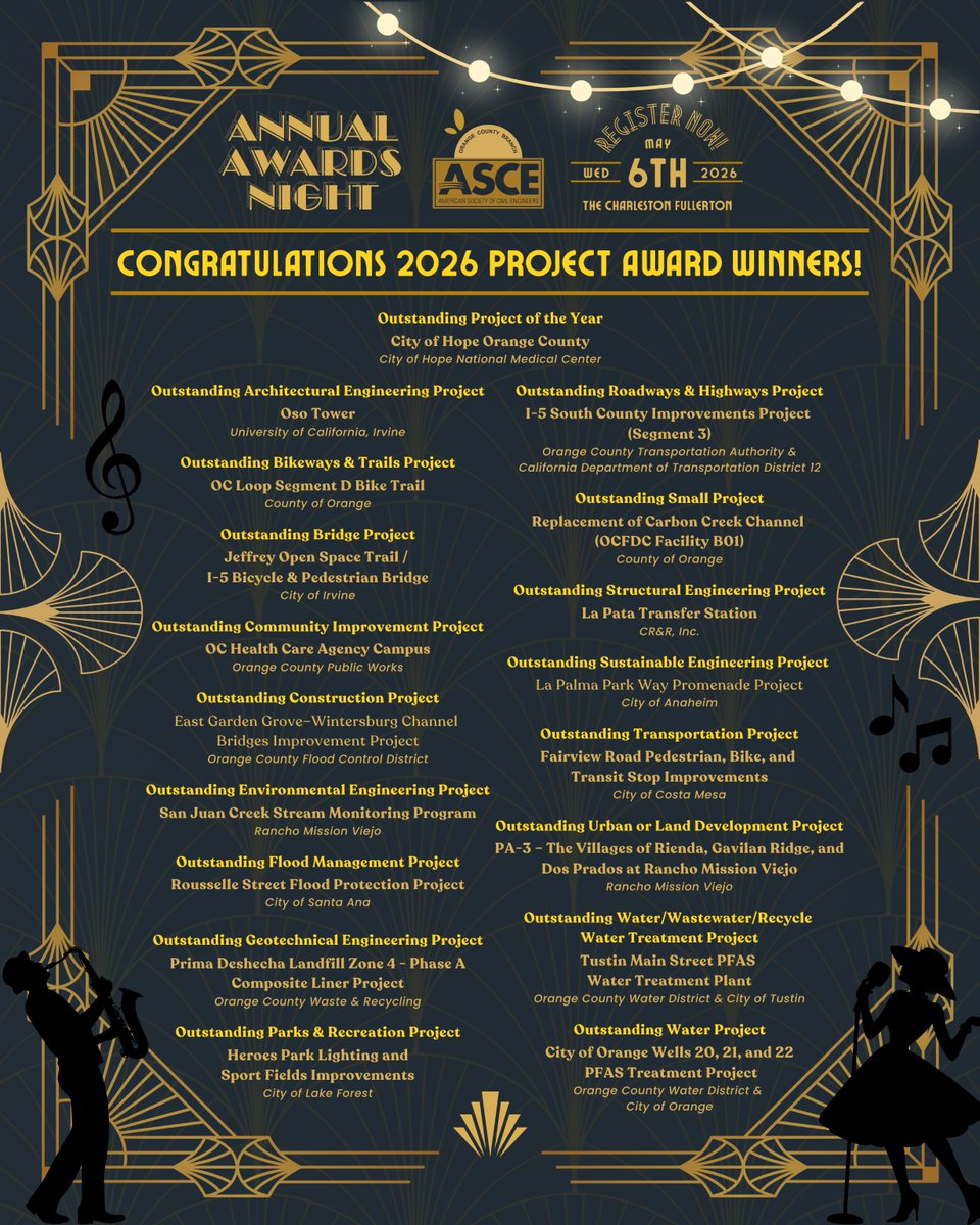 📣We are pleased to announce Contech Engineered Solutions as a confirmed 2026 Speakeasy Sponsor for the ASCE Orange County Annual Awards Dinner!

asceoc.org/event-details/…

#ASCEOC #OCYMFASCE #ASCEOCAwards2026 #ASCEOrangeCounty #ThisIsASCE #ASCEMadeMe #ASCELocalNews