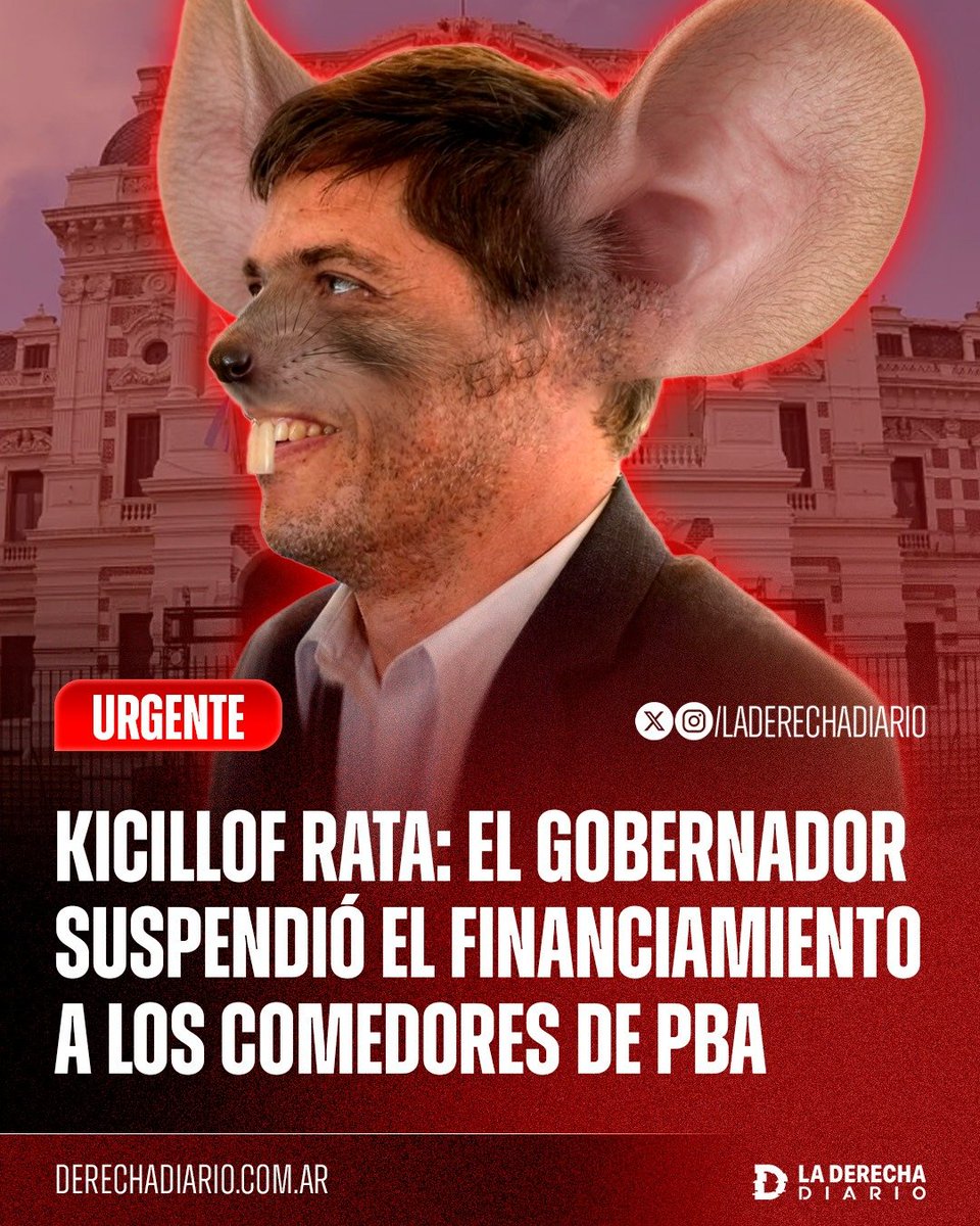 🚨🇦🇷 | #URGENTE KICILLOF RATA, PAGALE A LOS COMEDORES: El gobernador comunista Axel Kicillof canceló el financiamiento del programa "Mesa" destinado a financiar los comedores de PBA, e intentó echarle la culpa al Gobierno de Milei, pero fue desmentido por el Ministerio de Capital