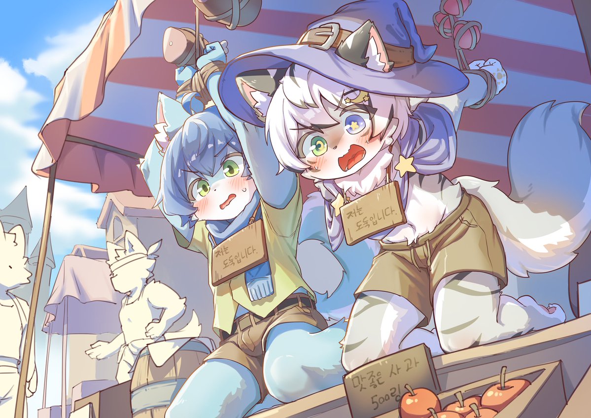 도둑이 아니야! 오해한거라고!
🎨: <a href="/100symbol/">100심볼</a> 
상점주인이 사소한 오해를 해버렸어요