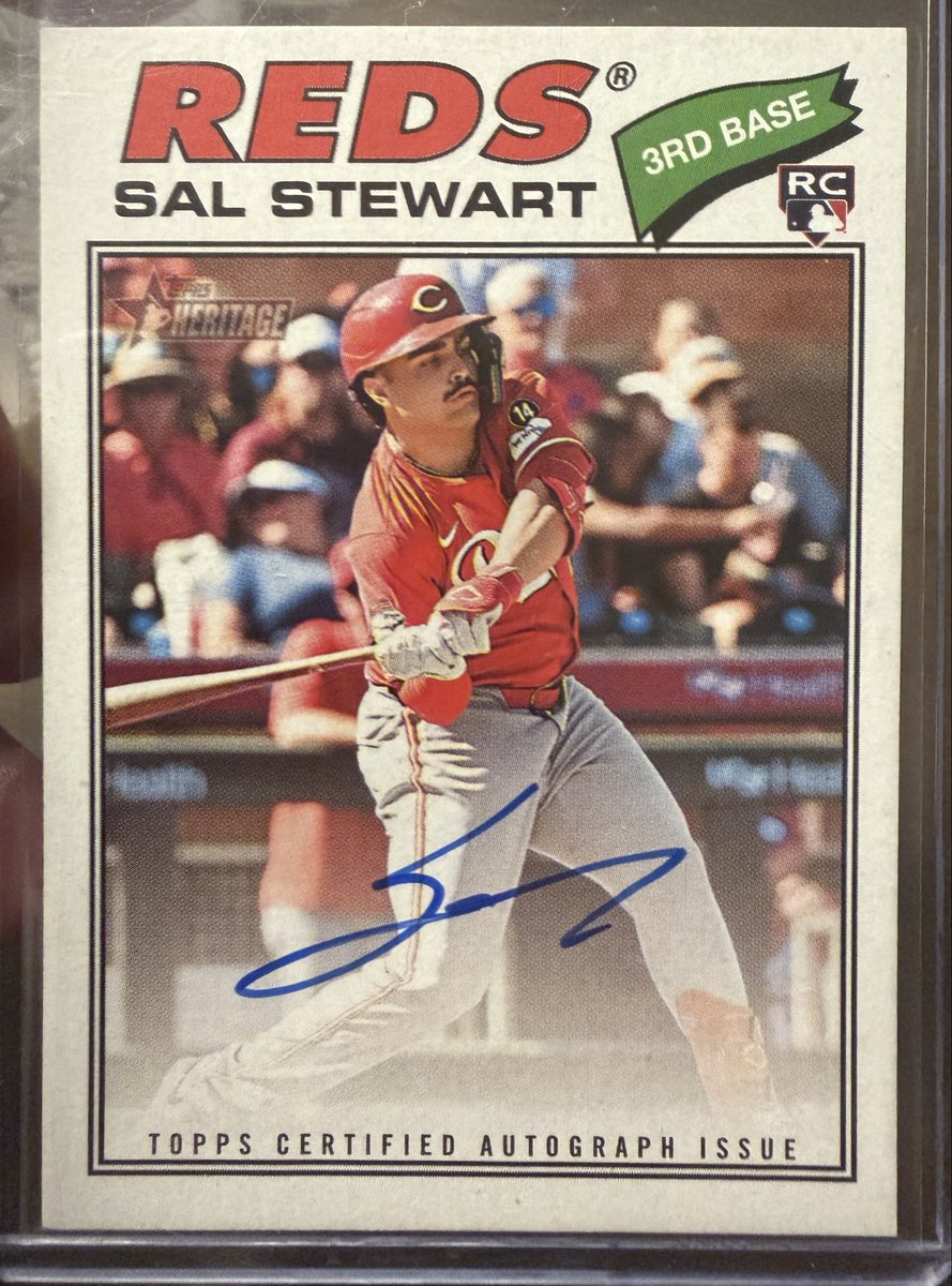 DMJ32's tweet photo. @cardboardbst Sal Stewart Real one Auto 
$250 Shipped BMWT https://t.co/3ndADruKnN