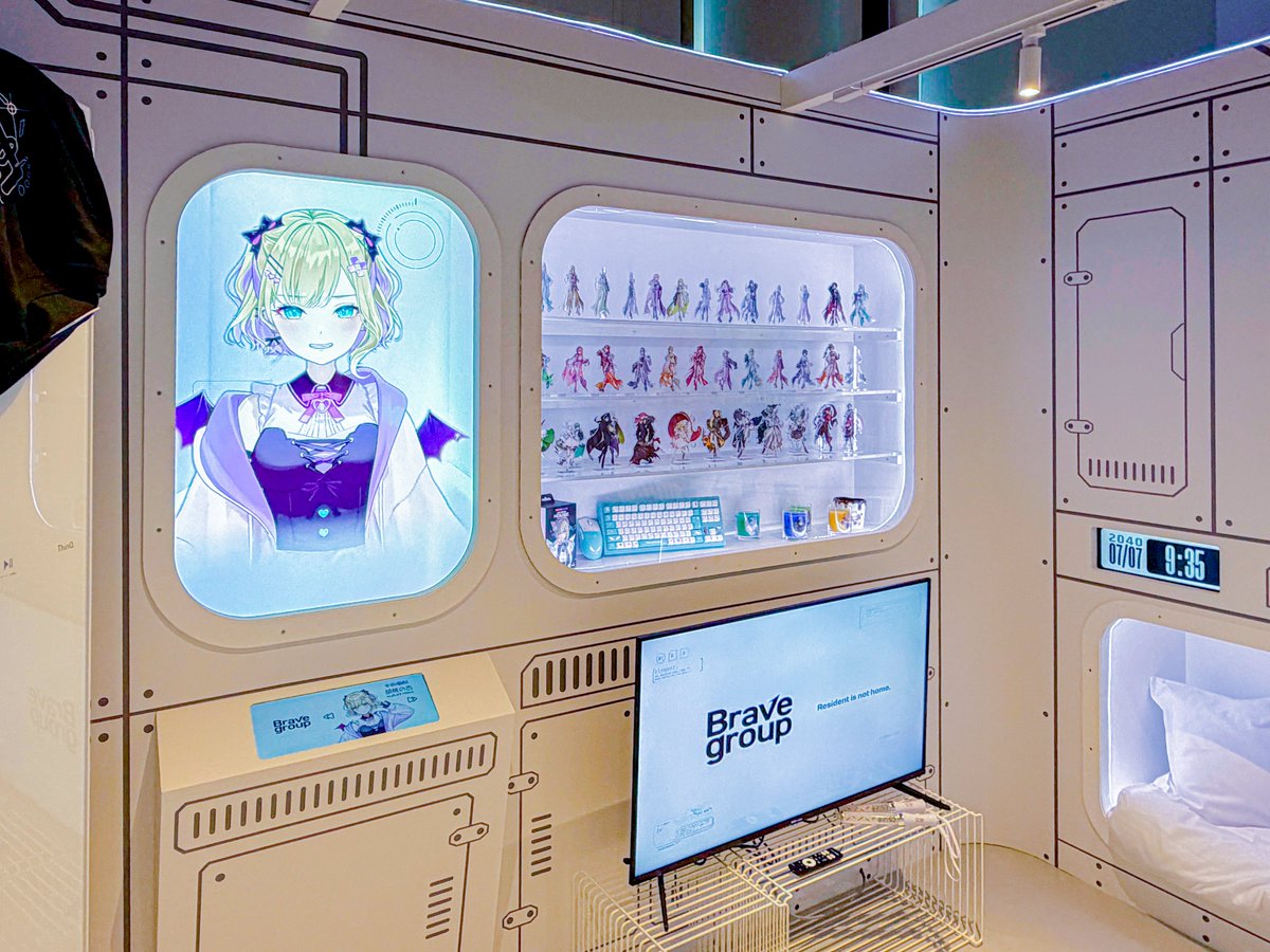 bravegroup_vt's tweet photo. ◥◣ TOKYOROOMS展、開催中 ◢◤

TOKYO NODEにて開催中の「TOKYOROOMS展 〜40の部屋、40通りの生き方〜」に、Brave groupが参画しています。

自分らしく生きる「推しと生きる未来」を想定した空間を提案しています。

詳細は、リプライより公式ニュースをご確認ください。