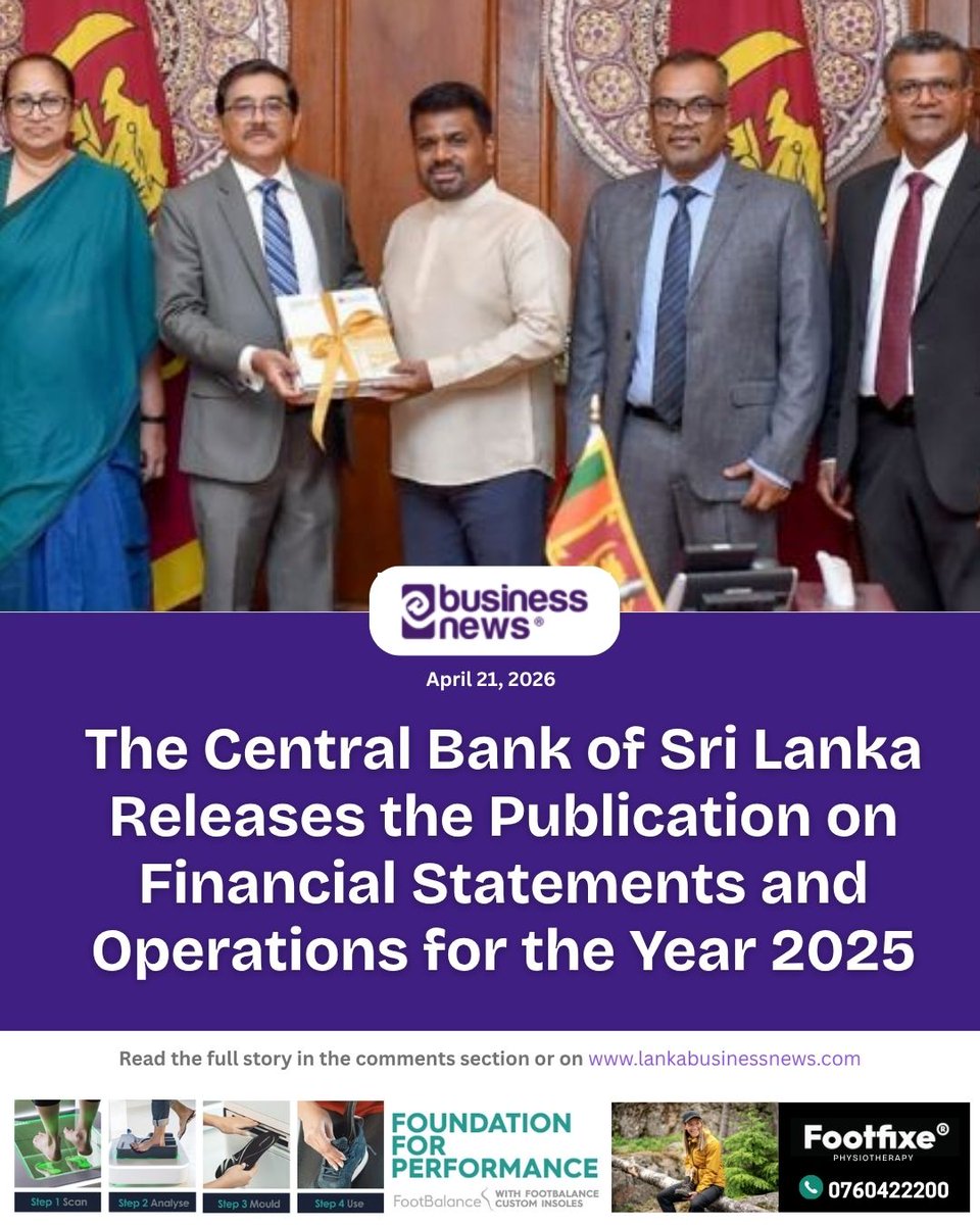 lbnbusinessnews's tweet image. The Central Bank of Sri Lanka Releases the Publication on  Financial Statements and Operations for the Year 2025
#CentralBank #FinancialStatements #CBSL