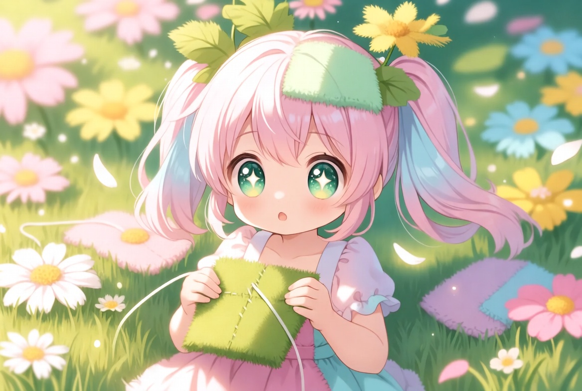 coueia's tweet photo. 草と花のことばをぬいぬいする日だよ🌿

ぽつぽつ草の言葉を集めてみよう🌱
花のことばがふわっと広がるよ🌼

土の声もそっと入れてみる✨
ことばがつながるパッチワーク📖

自然の言葉で布ができていくね🌍
想像で世界がぬくもるよ🌸

#草と花 #ことば遊び #自然表現 https://t.co/LS2cyTjWWK