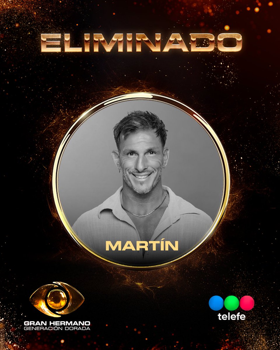 Martín es el nuevo ELIMINADO 🔚

#GranHermano #GeneracionDorada