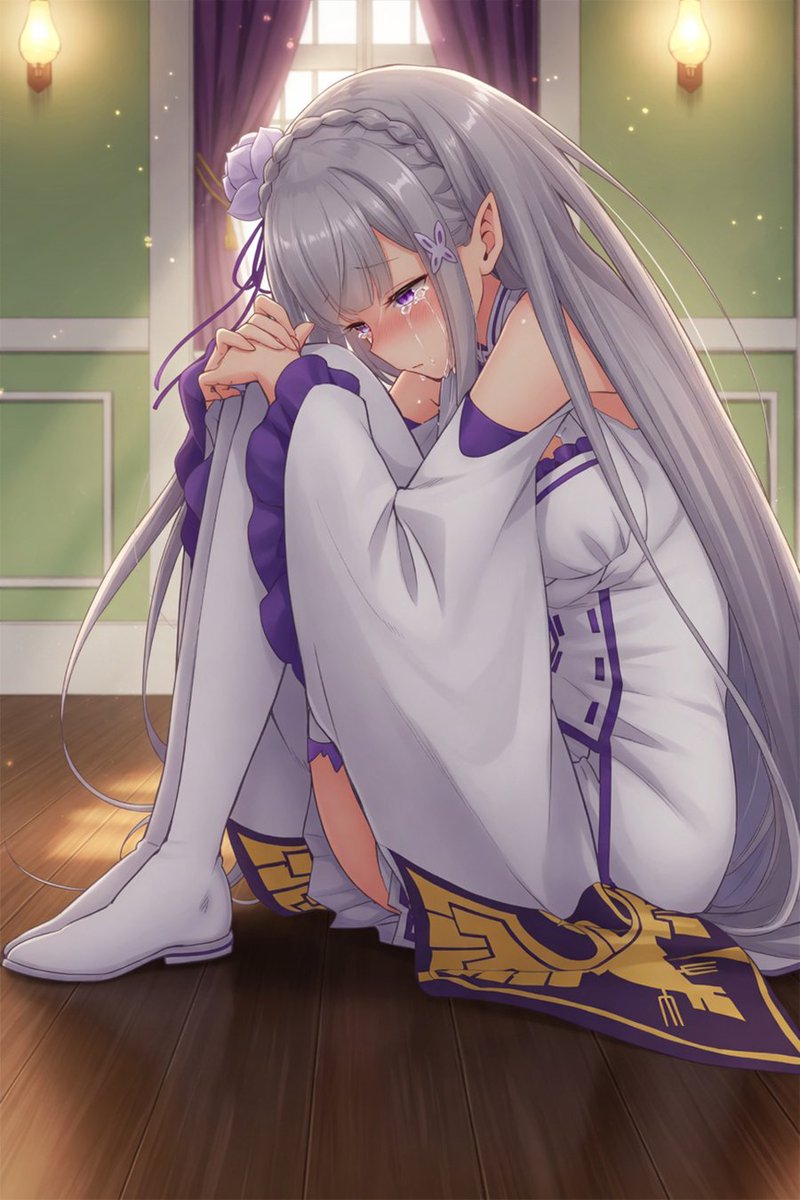 Don't make her cry 💢
Arc 4 manga illustration  
#rezero #リゼロ #Emilia #エミリア
