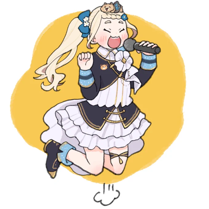 とび跳ねまちた #描いてみまちた