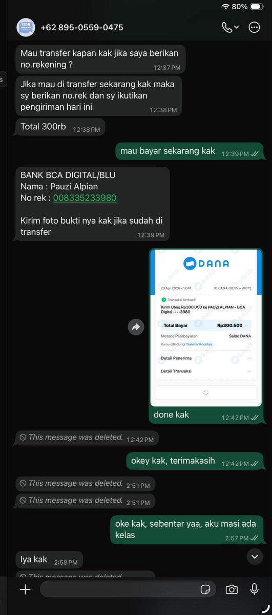 AdistiCallista's tweet image. guys pls bantu aku teror akun ini, aku kena tipu 500rb 😔😔 akun ignya @homekshop.id no telpnya +62 895-0559-0475

#penipuan #kpop