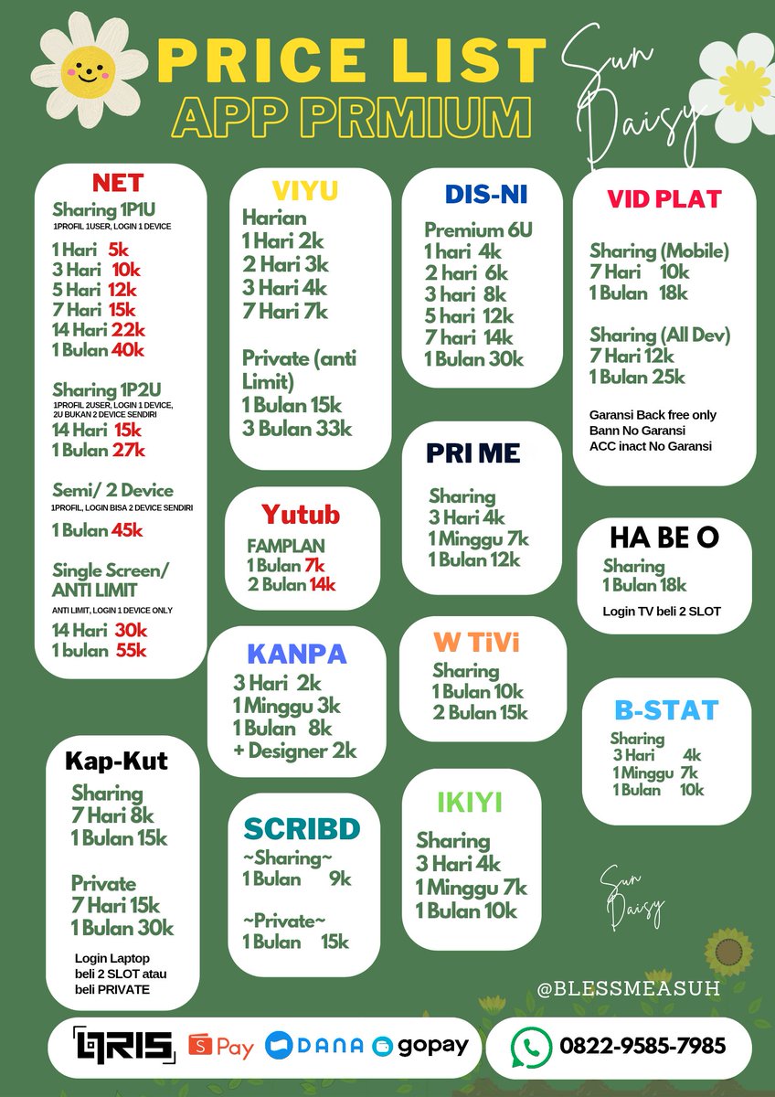 wishyhongdae| jual Netflix Disney Viu Canva Capcut tweet media