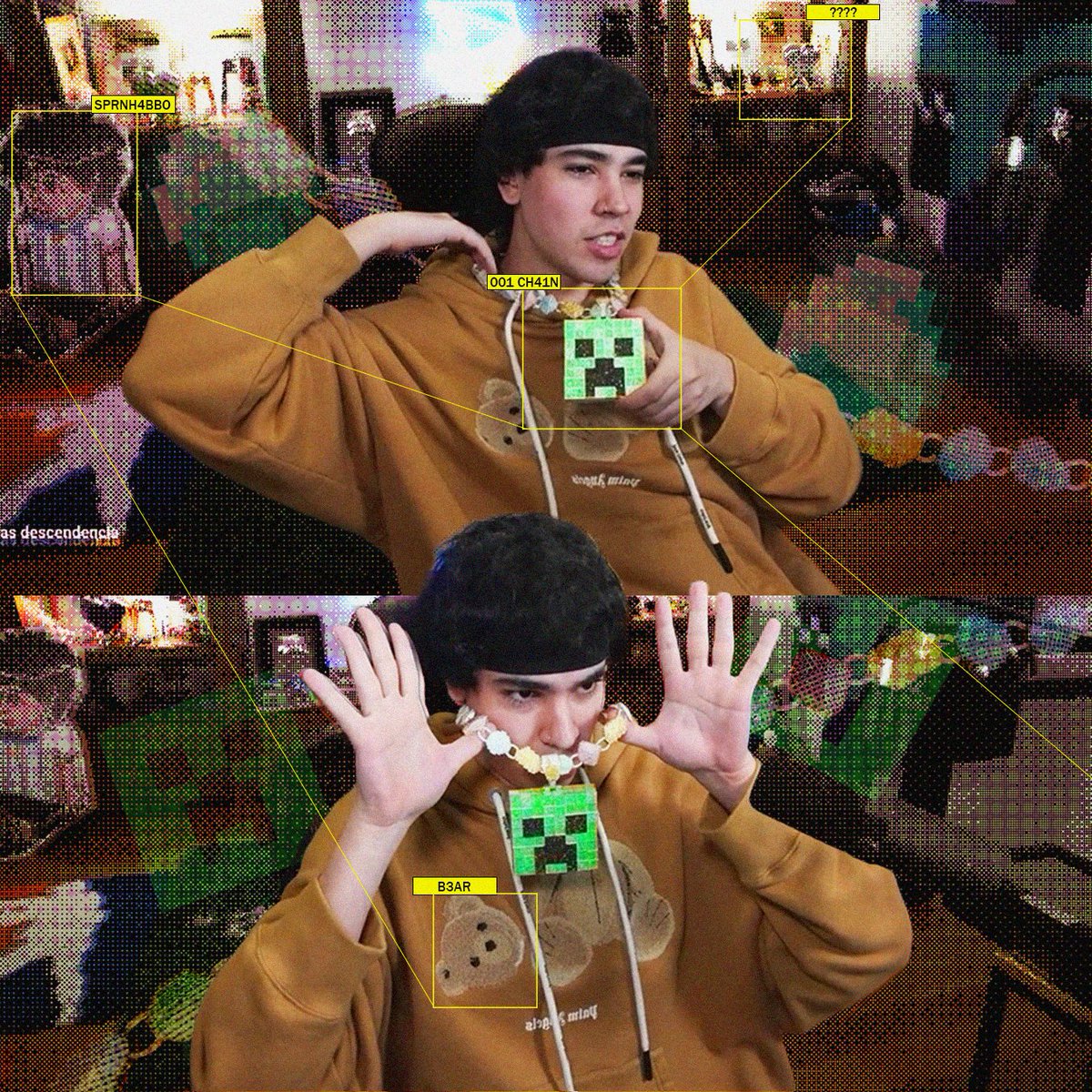 the bro really has minerals in his neck