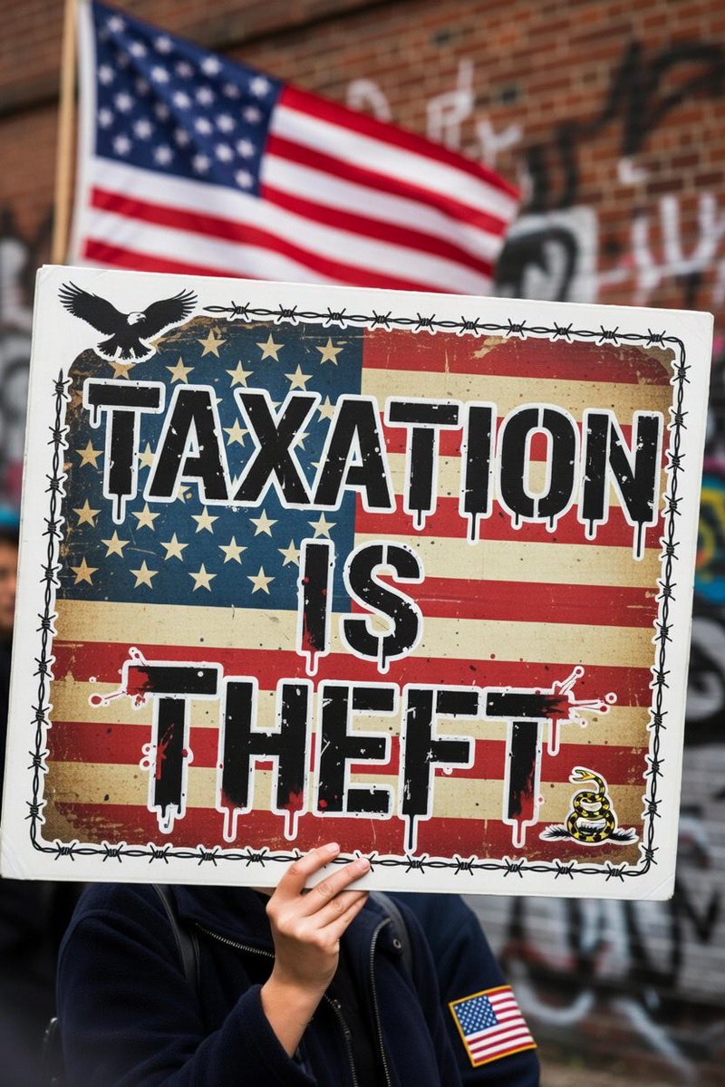 ky4freedom's tweet image. Both parties = bigger gov, more taxes, less freedom. Libertarians say: Hands off my money, body, guns &amp;amp; speech! Cut spending, end the Fed!
Tired of the two-party scam? 🔥 for REAL liberty!
@RandPaul @mises @elonmusk
#Libertarian #EndTheFed #TaxationIsTheft