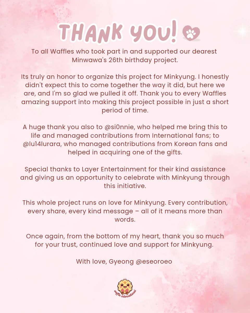 Thank you! 💌

#Minkyung #HappyMinwawaDay
#민경 #민와와 
#TransitLove #환승연애4
