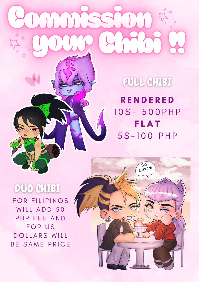 Julliebee_RL's tweet image. everyone im doing a chibi commission!! OPEN!! #commission #open #evekali dm me on discord for more details - julliebee_rl