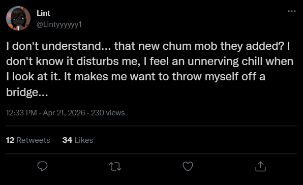 XorpMojank's tweet photo. a premonition.
#Minecraft #MinecraftBedrockEdition #MinecraftUpdate #MinecraftDrop #MinecraftLIVE #MinecraftMovie #Chum #LavenderTown #Creepypasta #Milstrobe #ChaosCubed #Mojang #leak #Microsoft #NintendoSwitch #Playstation #Xbox #Java #MinecraftDead #2027Abyss https://t.co/RCXjK5eLcX