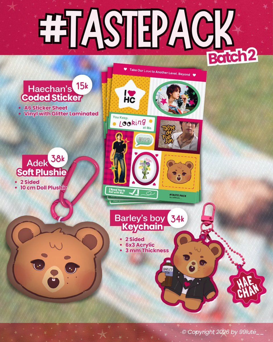 99lute ♡ OPEN PO TASTEPACK BATCH 2 🧸 tweet media