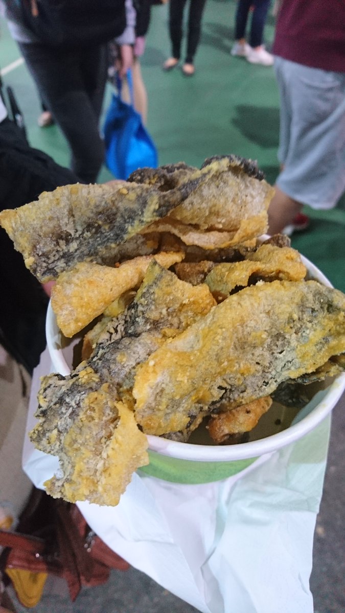 shionnnne's tweet image. 頂你終於整理到2019年............(自作賤)

魚の皮フライだよー！
たまに食べたくなるよね

#Throwback 
#MADAOの熟成写真