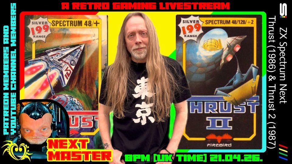 JamieMallender's tweet image. youtu.be/b4OLHhxH_us Gaming Livestream 21.04.26. #zxspectrum #zxspectrumnext #videogames #livestream #retrogaming