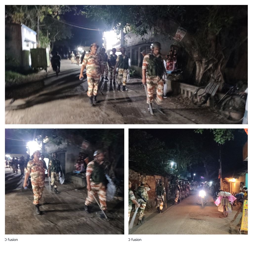 MediaHarshVT's tweet image. निष्पक्ष, भयमुक्त, शान्तिपूर्ण मतदान के  नए पहले चरण के मतदान से पहले #CRPF ने पश्चिम बंगाल में Operation Advance All Out शुरू किया है