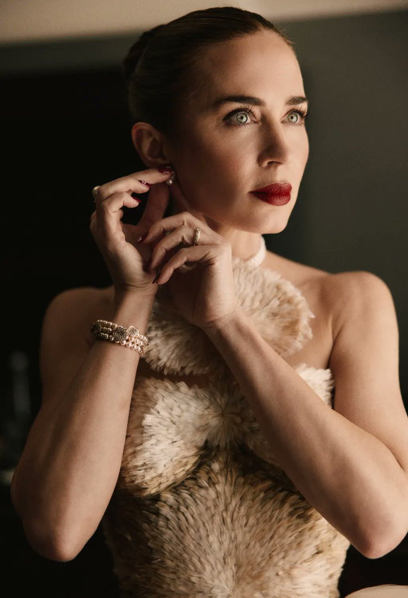 Emily Blunt photographed by Emilio Madrid for Marie Claire ahead of the world premiere for "The Devil Wears Prada 2" in New York City.