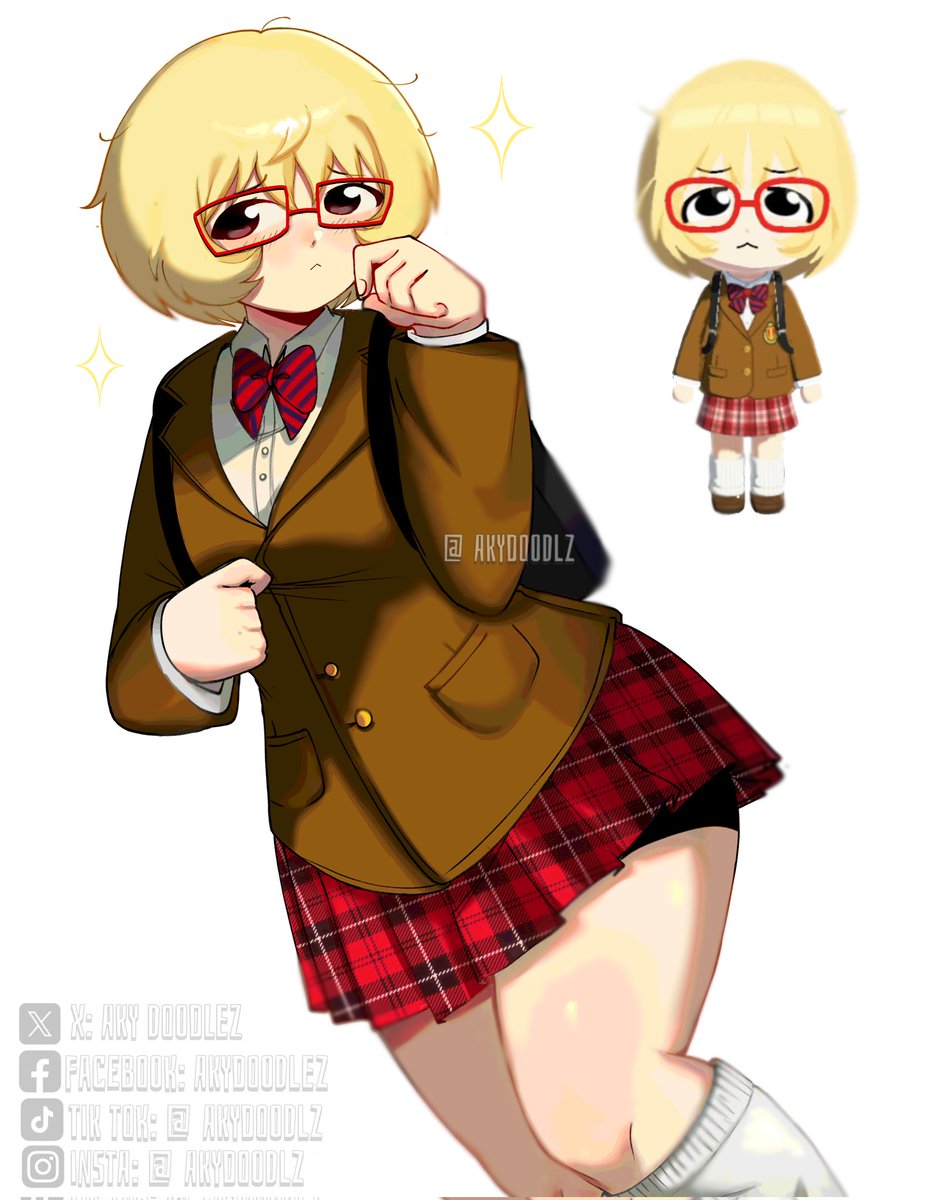AkyDoodlz's tweet image. Omg she is so CUTE ✨️.
#fanart #character #artitst #art