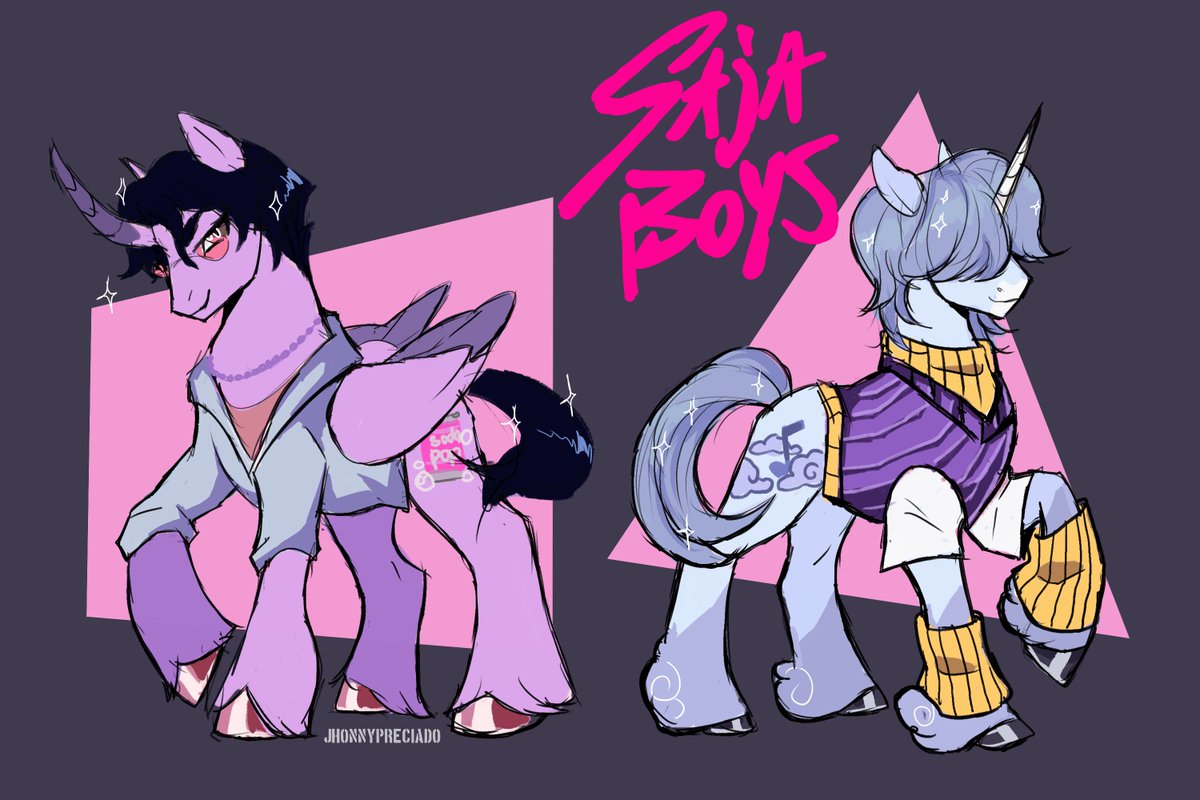 JhonnySheep's tweet photo. Saja Boys as ponies!
#mlp #mlpart https://t.co/Xr2n7USYMr