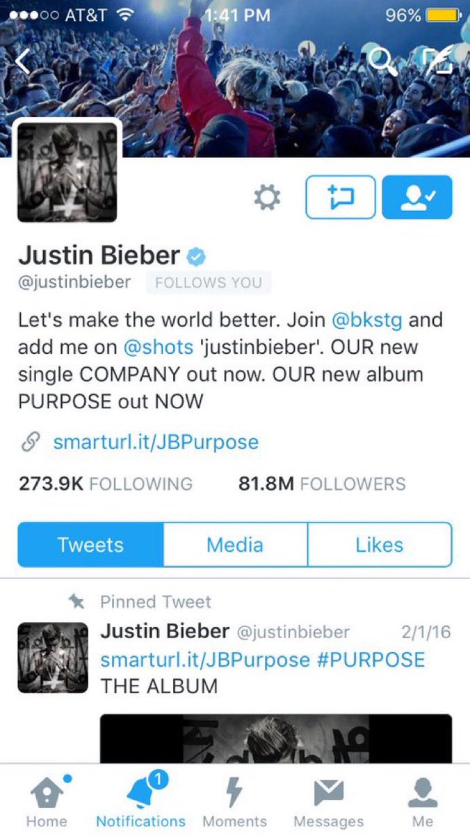 superbloomxash's tweet photo. Justin Bieber unfollowed all of us 😭
It was fun while it lasted 💔 https://t.co/z6A5hE5n74