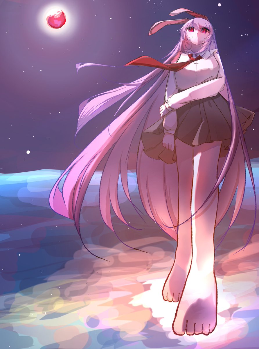 故郷の星が映る海
#鈴仙・優曇華院・イナバ #東方Project