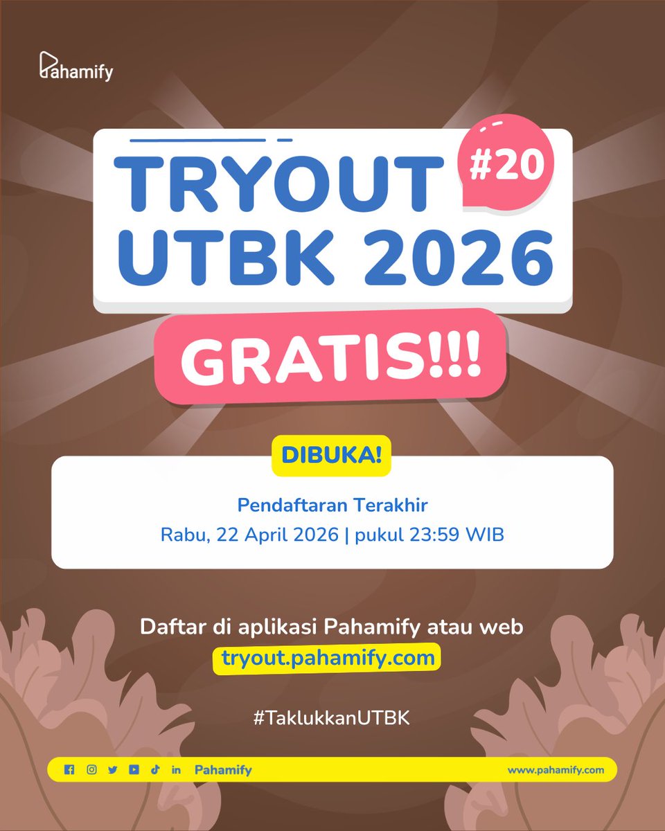 Pahamify | TO + Live Class UTBK & Ujian Mandiri tweet media
