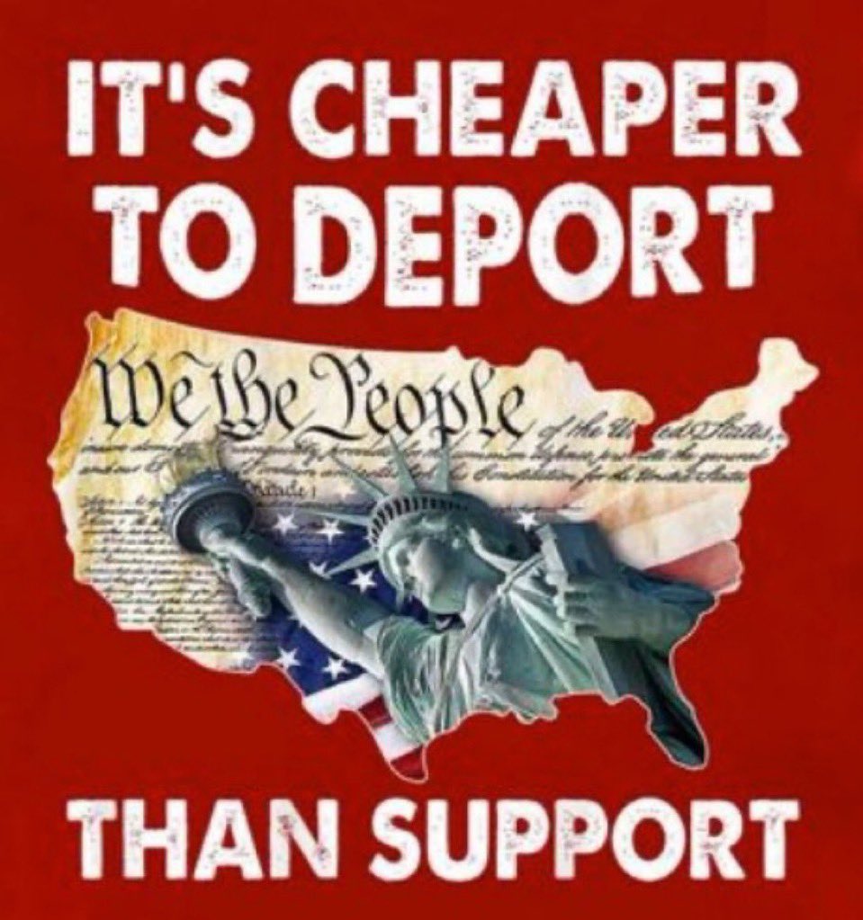 So we cannot possibly deport a million people but we seem to have no problem importing a million and setting them up for life...?