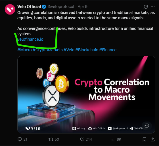 TTRADE9's tweet photo. I haven't Posted in over a month.

$VELO ♥️ I'm still here quietly waiting  🚀

Restart the Farming ! https://t.co/KQT5tlX7It
#STAKING

 #PAYFi #WEB3 #STAKING https://t.co/25LWsXc6M9
