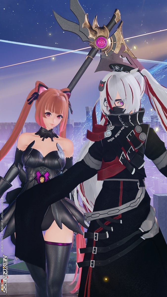 シロガネさんと
悪の組織の幹部っぽい衣装で.ᐟ🐈‍⬛⛓️
#PSO2NGS #とりにきてた