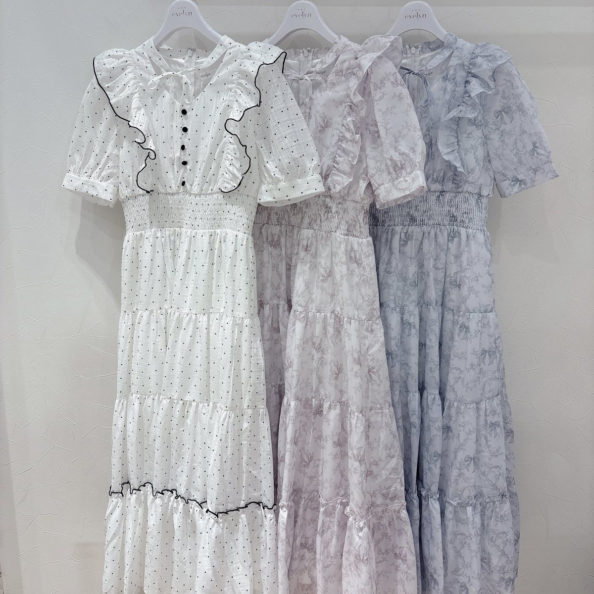 evelyn 新宿店 🐩🎀 ❤︎ #ティアードチョーカーロングOP color:PI/IBU