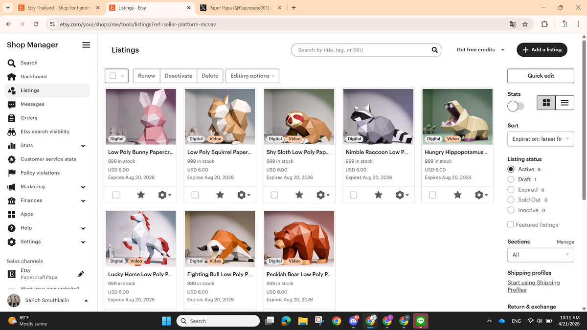 Paperpapa001's tweet image. Hello World! 
See you at @Etsy

#DIY_LowPolyPapercraft #3DPaperModel #DIY #papercraft #LowPolygon #etsy #paperpapa