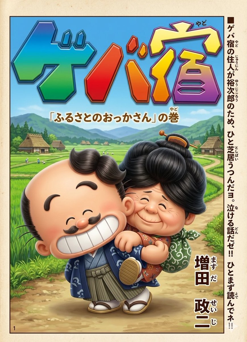 ipodsuki's tweet image. 自分の漫画をAIでリアル化「ゲバ宿  ふるさとのおっかさんの巻」1970年 週刊少年チャンピオン連載

#googlegemini
#AI
#マンガ
#1970年
#週刊少年チャンピオン
#ギャグ漫画