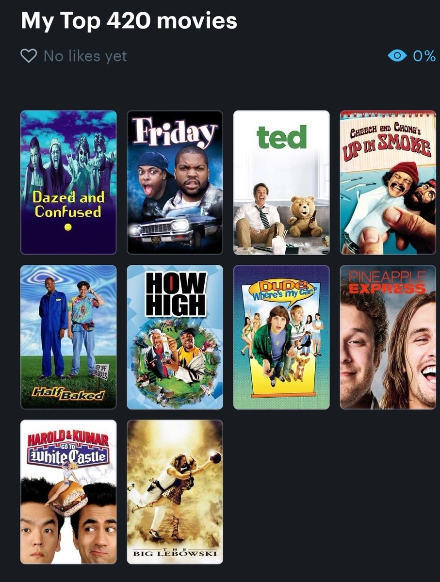 My top 420 movies.