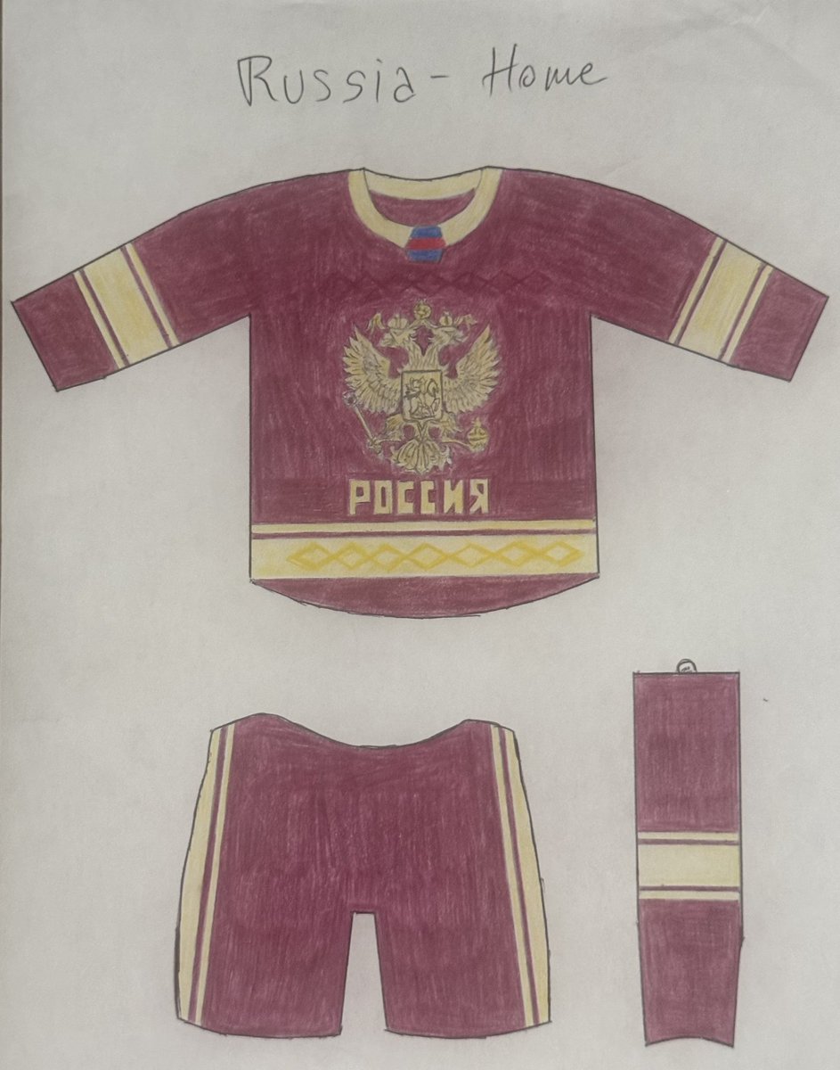 mario_eddyLillo's tweet image. International Hockey Concept #13; Russia 🇷🇺 

Took a while to color them, but finally finished with something I planned a year ago
#StanleyCupPlayoffs #NHL #IIHF