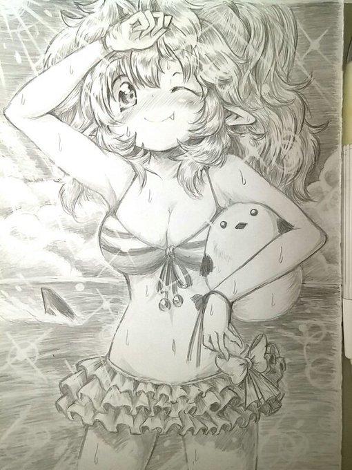 #なんの脈絡もなく水着イラストを再掲して最近フォローしてくれたフォロワーを怖がらせましょう 