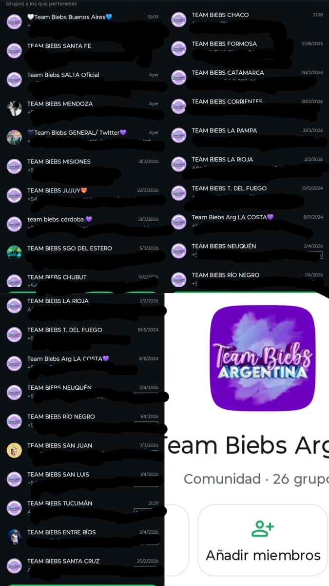 teambiebsargg's tweet photo. ¿Sabías que Team Biebs Argentina es un fanclub que prioriza a todas las provincias del país?
Tenemos una comunidad en WhatsApp y grupos de todas las provincias.
¿Vos de dónde sos?

Comenta y pedinos el link 👇🏻💜

#JUSTINBIEBER #JustinBieberArgentina #Argentina #teambiebsargentina https://t.co/bbEhaPDyRH