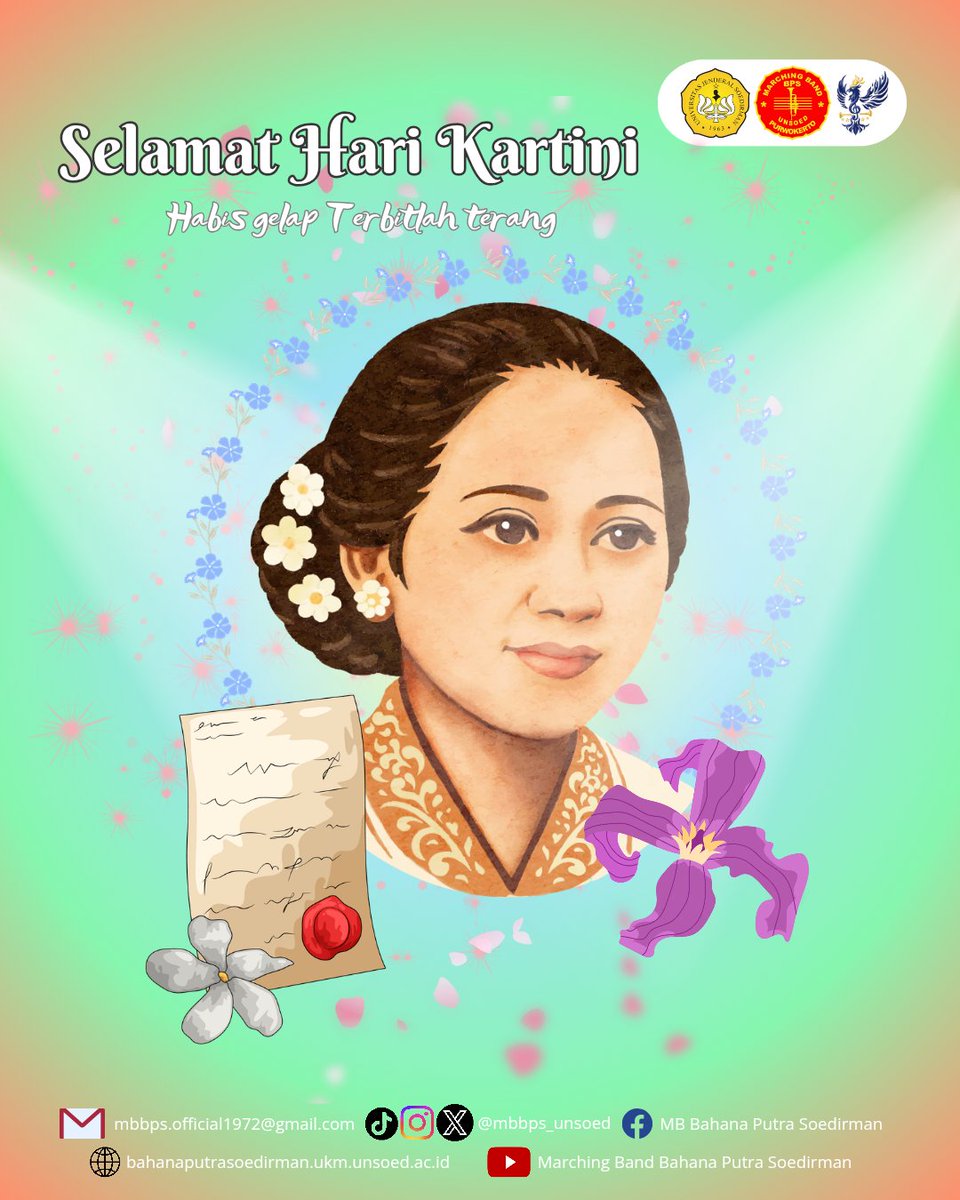 mbbps_unsoed's tweet image. [SELAMAT HARI KARTINI]

Kami Keluarga Besar Marching Band Bahana Putra Soedirman mengucapkan selamat Hari Kartini bagi kita semua.

One Band, One Sound 🔥
#MBBPS
#HereWeGo
#KabinetNadaPratandya
#HariKartini
