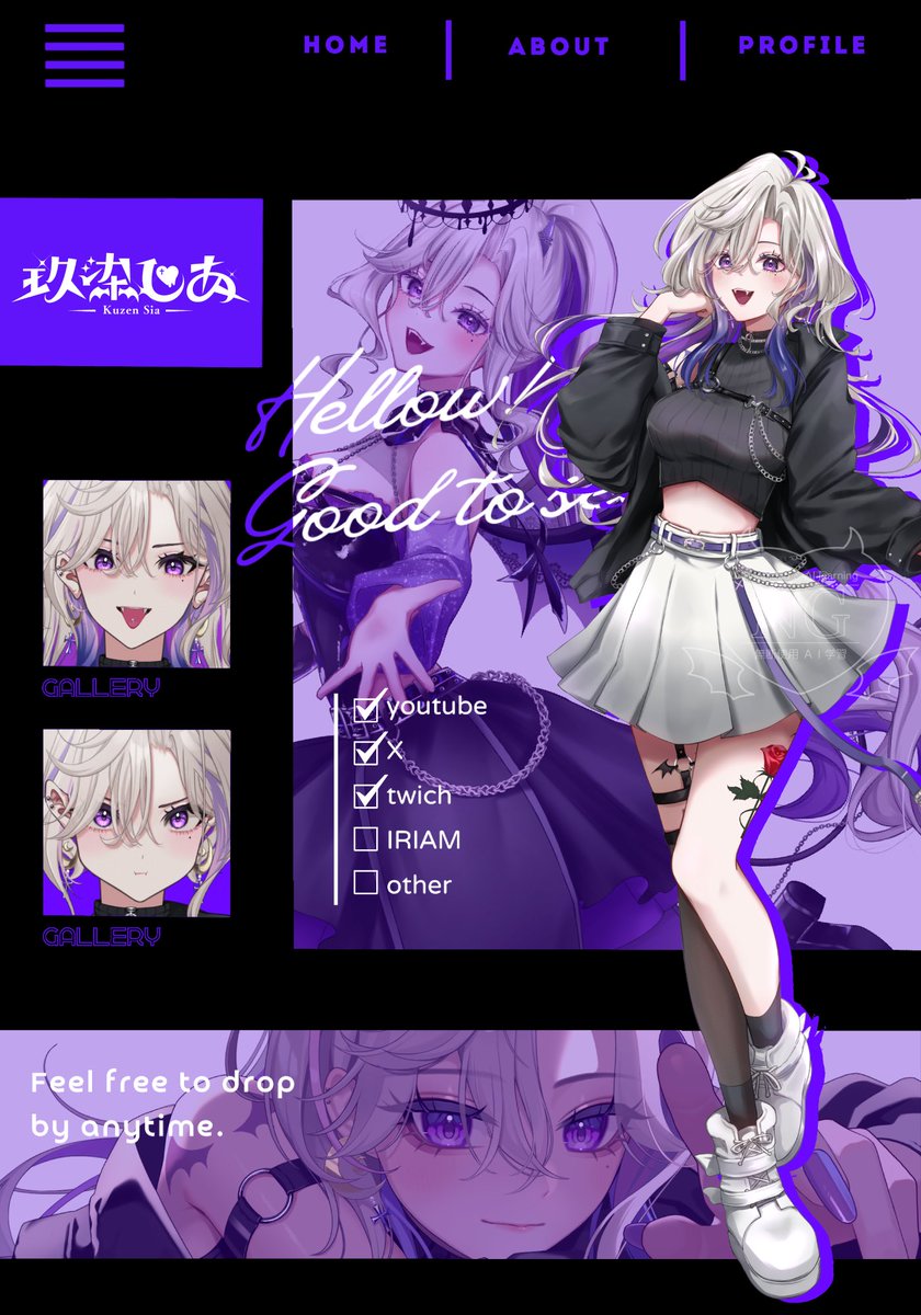 玖染しあ👾💜【とーぶい】 tweet media