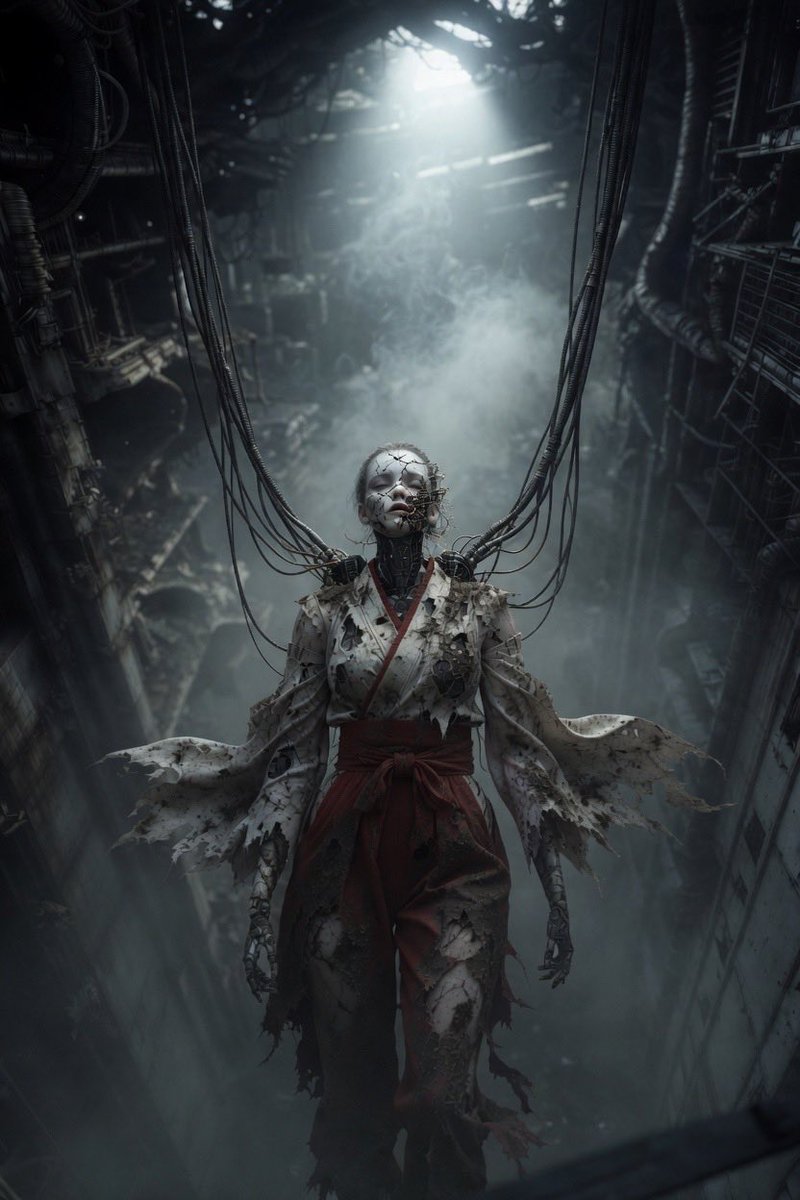 pzvyqf's tweet image. 破損が規定レベルに到達。
修復不能と判定。
当該個体は廃棄対象とする。

記録を最終保存。

#赤巫女の世界 #scifiart #conceptart