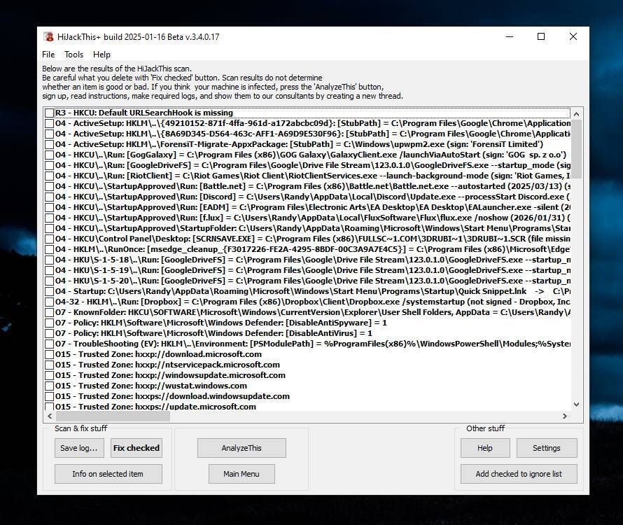 GeekOnTheLoose's tweet image. Some of you might have been toddlers when this was popular. 👶 
It's back! 😮 
HiJackThis+ v3.4.0.17  
👉 Advanced malware and system hijack diagnostic scanner for Windows. 
oldergeeks.com/downloads/file… 
#cybersecurity #PCRepair  #ComputerRepair
