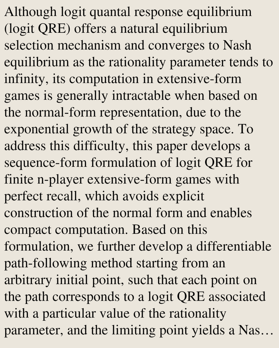 Game Theory Papers tweet media