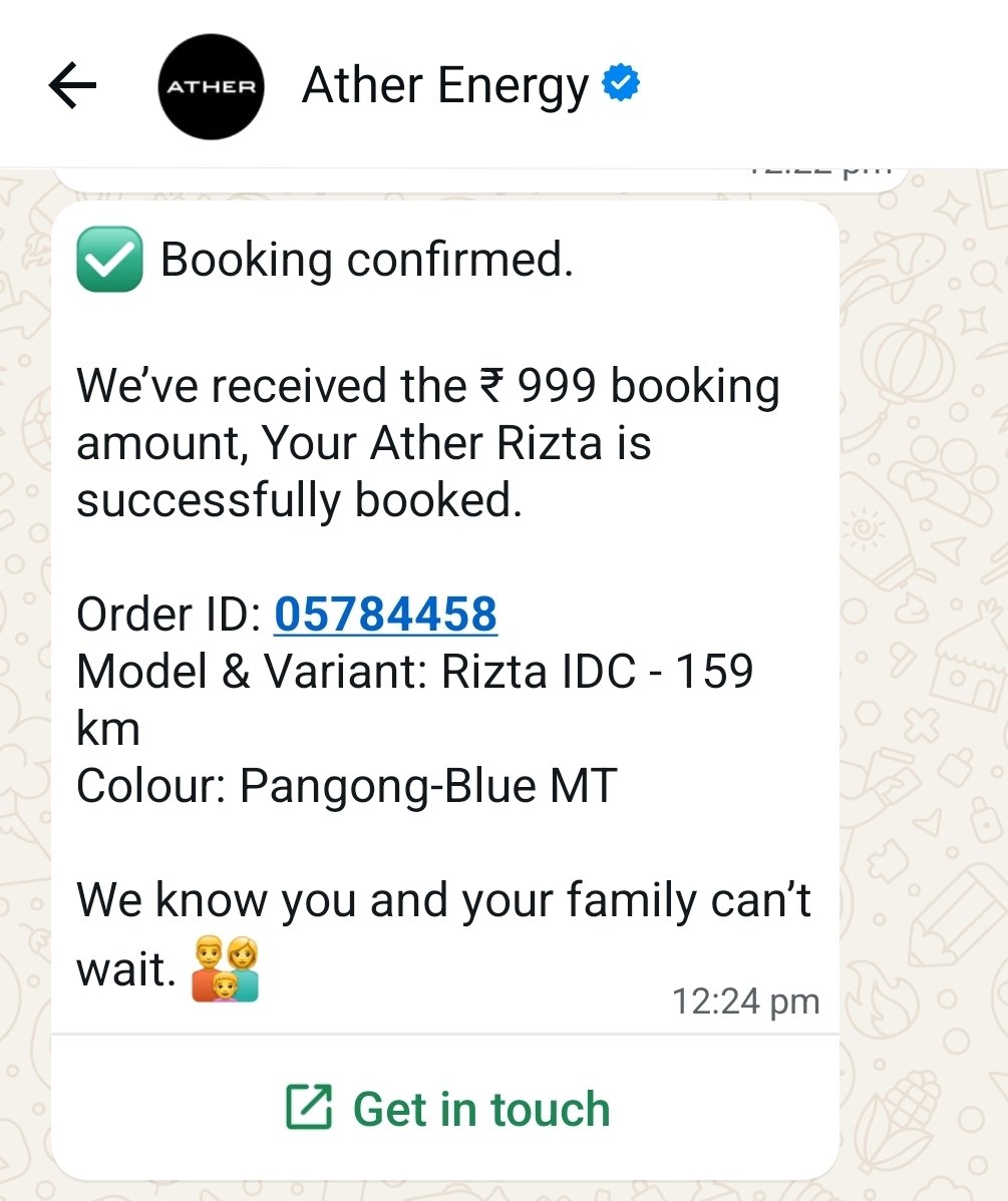 Gurusharan254's tweet image. The experience centre manager and Sales person has given false information and created a deeply frustrating experience. Customers deserve honesty and accountability. @atherenergy  take strong action against such conduct. #ConsumerRights #UnacceptableService