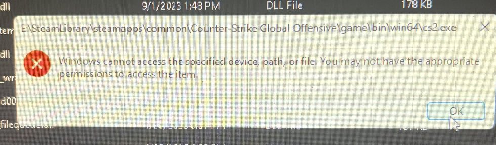 BxffledVFX's tweet photo. @FACEITSupport hoping someone can help; after AG2 update today my friends game is unable to open CS specifically with the faceit anti cheat, we try opening it without the faceit AC running. And it ran. The error he gets is the picture below, any help would be appreciated https://t.co/Y4eoaA4DpR