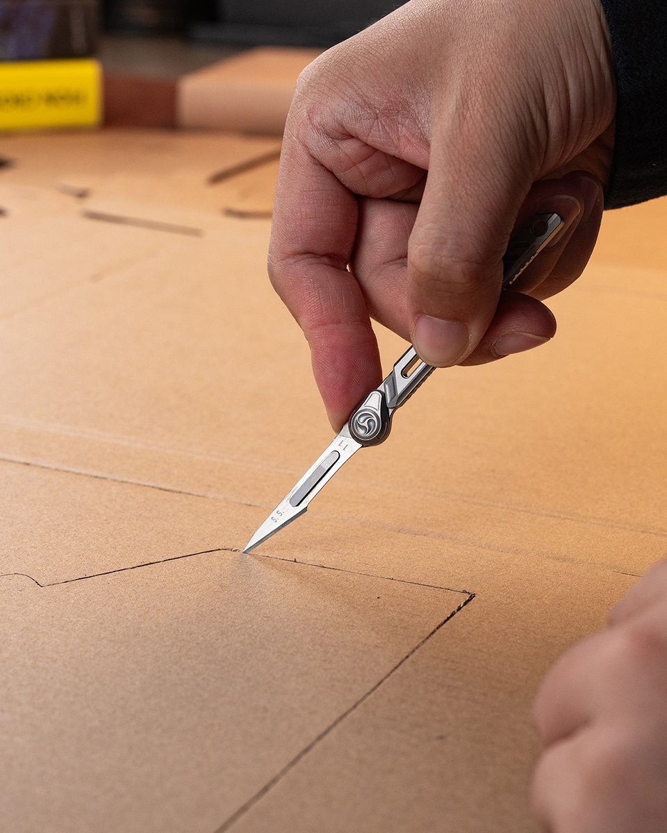 Titaner_com's tweet image. Titanium. Modular. 9-in-1.
• Write
• Mark
• Shape
• Detail work
One system.
Launching on Kickstarter.
Stay tuned.
kickstarter.com/projects/raven…
#titaner #titanium #modular #edc #design #innovation #everydaycarry