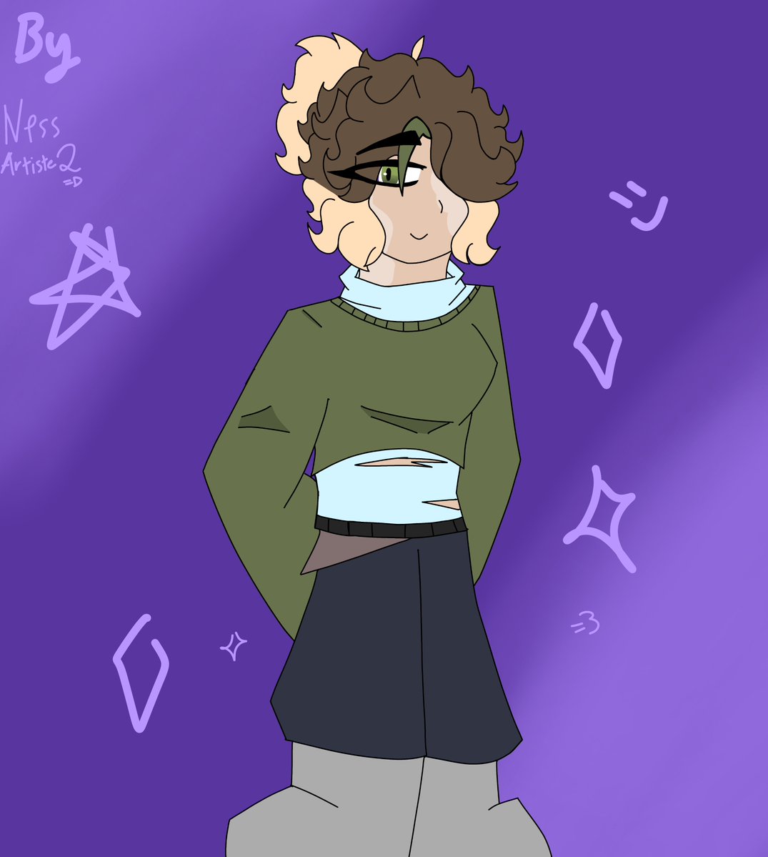 Ness27398493037's tweet image. an fuse character i make with the oc daila ( @Just_W0lfy the goat) and my sona Loïc im her au's i make this for fun

#fuse #fusion #fusionoc #fanart #oc #digital