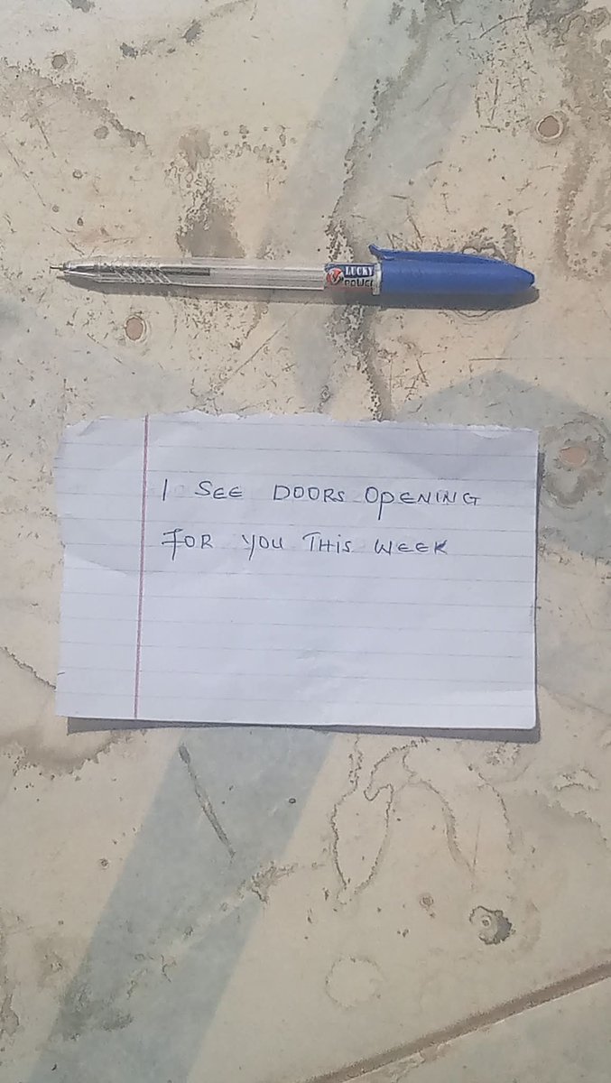 I see doors opening for you this week