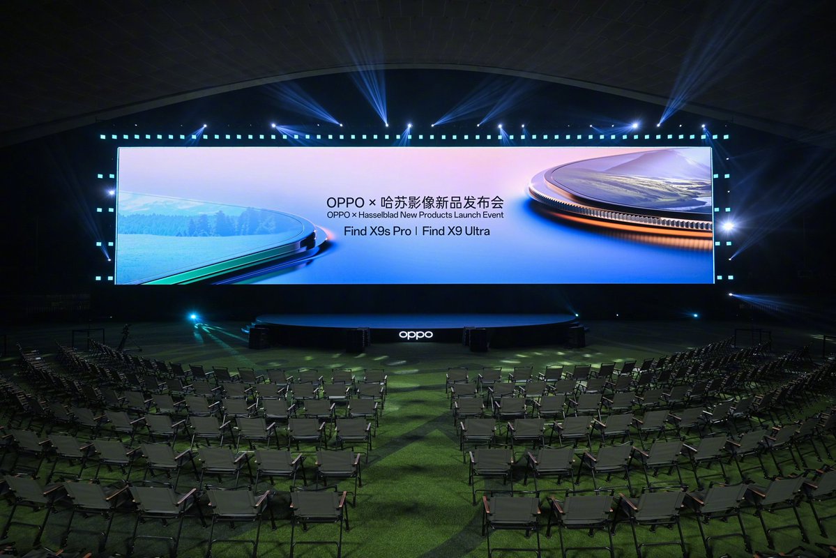 ayansonunigam's tweet image. The stage is ready 🚨

Join the OPPO x Hasselblad Imaging New Product Launch Event to witness the extraordinary power of the "travel photography must-have" #OPPOFindX9sPro and the "professional pocket Hasselblad" #OPPOFindX9Ultra ! See you on April 21st at 7:00 PM

#OPPO