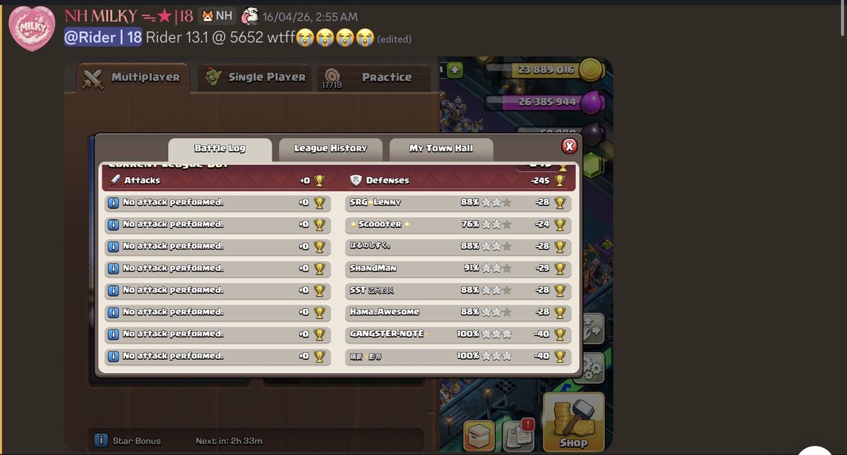 Ridercocbb's tweet image. A base from last season that i built/tweaked that defended against Stars(goat), CE Kai, and more 💪

It might be a little burnt now but here is the link🔥

🏠 CC: 2 Ice Golems, 2 Witches. 

🔗 link.clashofclans.com/en?action=Open…

Want more 📩
discord.gg/greenfox

#freebase #ClashofClans