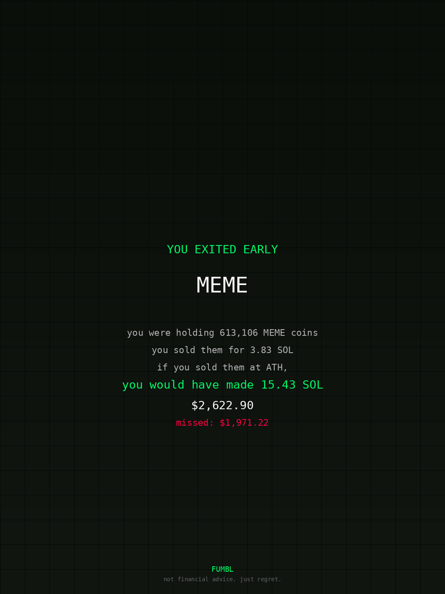 katherineerie's tweet image. just checked fumbledbags.lol bro actually coulda had a fat bag on $MEME 

HXStXfyhDB8zFYGX4iSuHGSuAi61kPLceDGRFfD6p2BS
#phantom 
#distributed